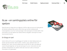 Tablet Screenshot of ils.se